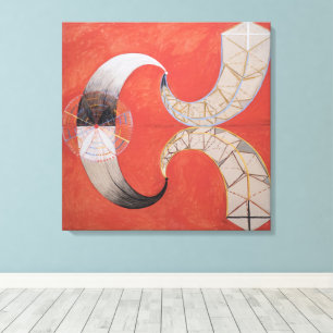Impressão Em Tela Hilma Af Klint, The Swan No.9, Abstrato Art
