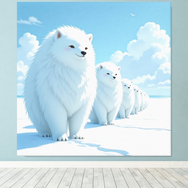 Impressão Em Tela „Hinter der Eismauer – Das verborgene Reich“ (Insitu(piso de madeira))