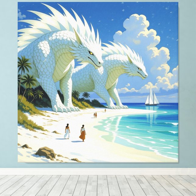 Impressão Em Tela „Hinter der Eismauer – Das verborgene Reich“ (Insitu(piso de madeira))