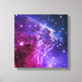 Impressão Em Tela Hipster Roxo Ombre Cabeça de Macaco Nebulosa