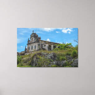 Impressão Em Tela Historic Colonial Church Ruins: Antique Brazilian 