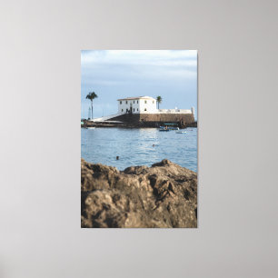 Impressão Em Tela Historic Santa Maria Fort at Porto da Barra Beach 