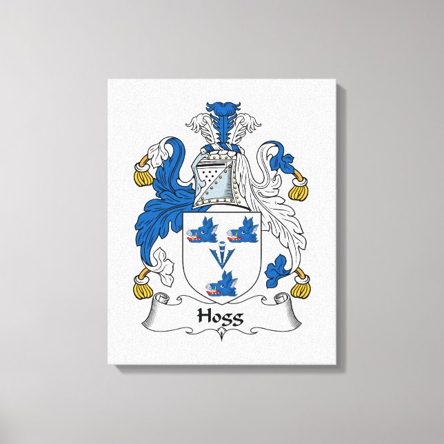 Impressão Em Tela Hogg Family Crest (Frente)