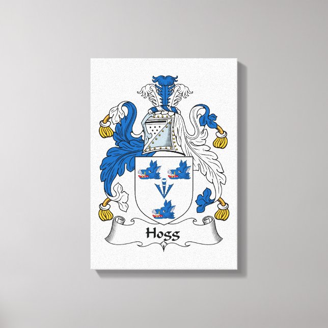 Impressão Em Tela Hogg Family Crest (Frente)