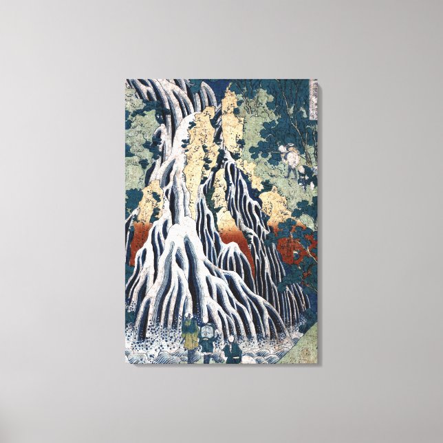 Impressão Em Tela Hokusai Kirifuri Falls, Monte Kurokami, Shimotsuke (Frente)