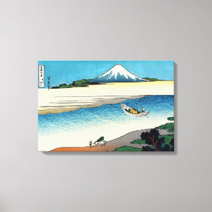 Impressão Em Tela Hokusai - rio Tama na província de Musashi