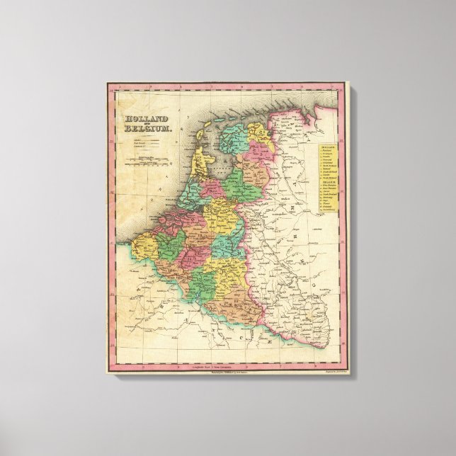 Impressão Em Tela Holanda E Bélgica (Frente)