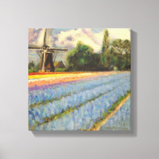 Impressão Em Tela Holland Flowers Painting Triptych 2 de 3