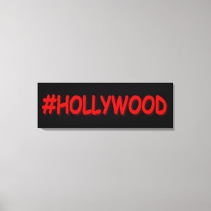 Impressão Em Tela "#HOLLYWOOD" Design. Comprar Agora