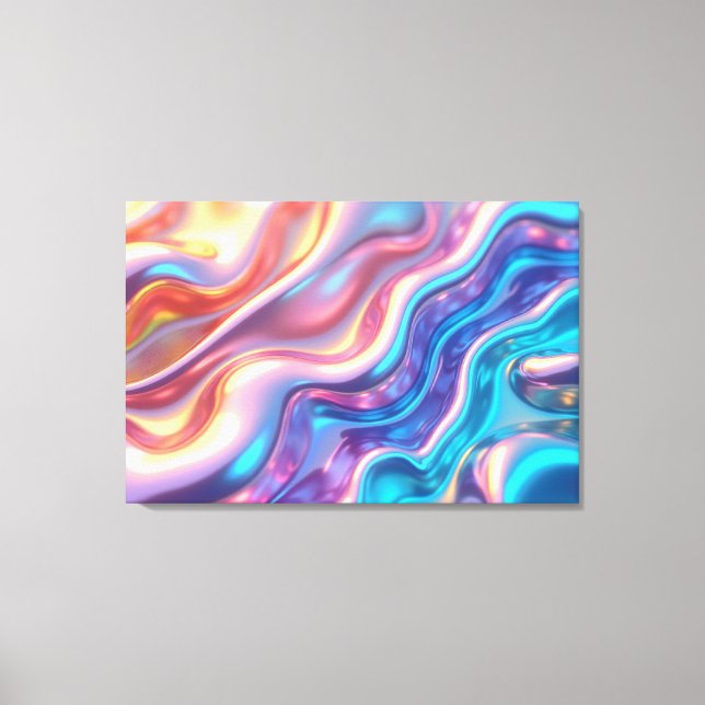 Impressão Em Tela Holographic Pulse – 36"x24" Liquid Light (Frente)