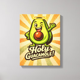Impressão Em Tela Holy Guacamole - Pacote de Guac - Amantes de Comid