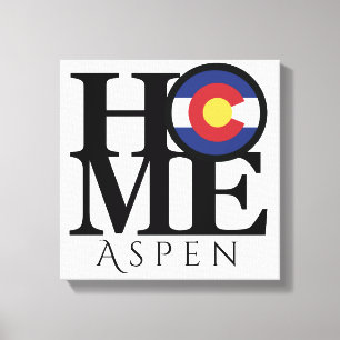 Impressão Em Tela HOME Aspen Colorado Art