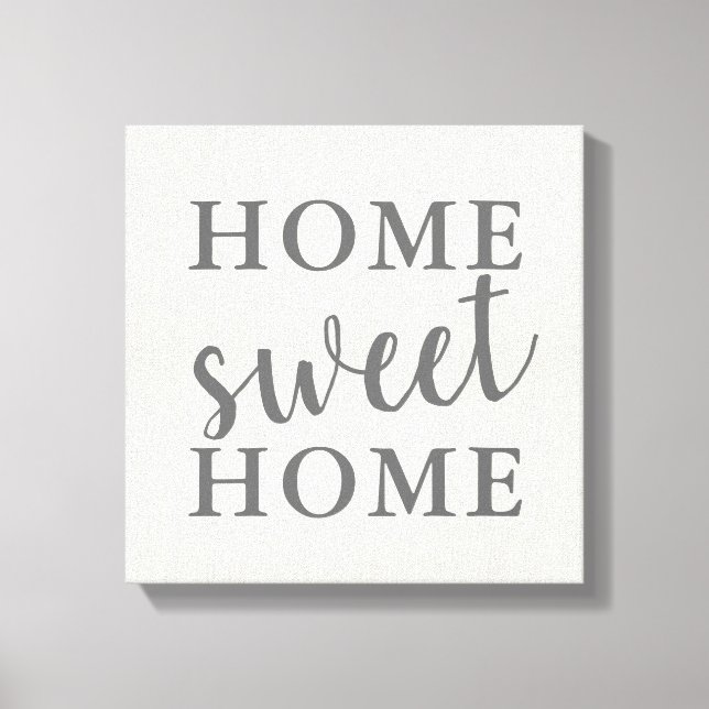 Impressão Em Tela Home Sweet Home (Frente)