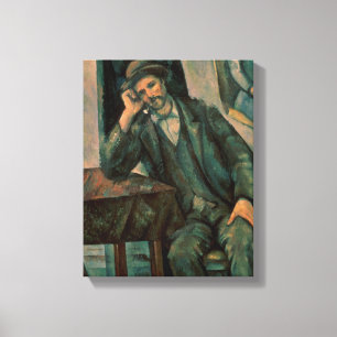 Impressão Em Tela Homem de Paul Cezanne que fuma uma tubulação