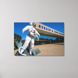 Impressão Em Tela Homem Na Escultura Espacial