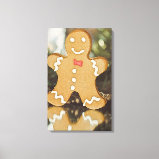 Impressão Em Tela Homem-pão de Natal (Frente)