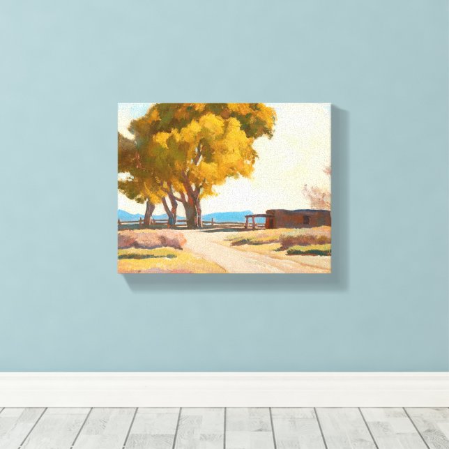 Impressão Em Tela Homestead de Maynard Dixon (Insitu(piso de madeira))