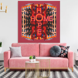 Impressão Em Tela Hope Home