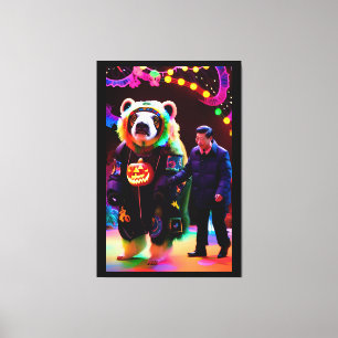 Impressão Em Tela Hora do Partido Comunista do Halloween - Ken Gage 