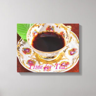 Impressão Em Tela Hora do Tea Design