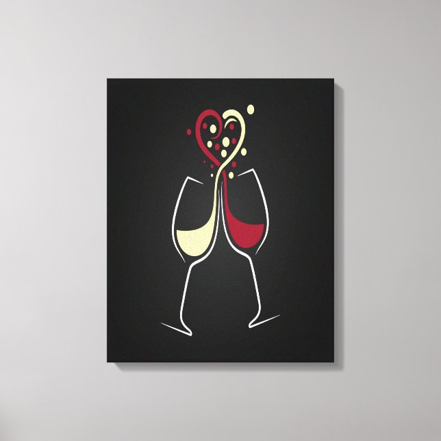 Impressão Em Tela Hora do Vinho (Frente)