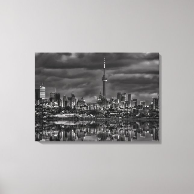 Impressão Em Tela Horizonte de Toronto no Sheldon Lookout Reflexão N (Frente)