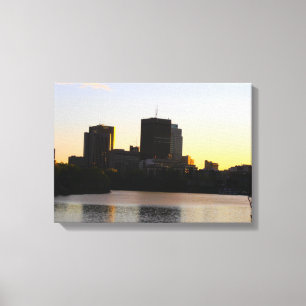 Impressão Em Tela Horizonte de Winnipeg