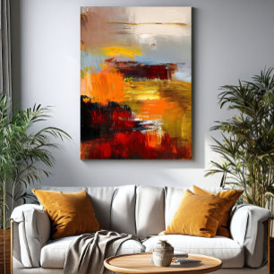 Impressão Em Tela Horizonte em Chamas