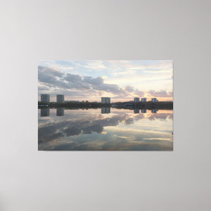Impressão Em Tela Horizonte Suave — Reflexão Silenciosa
