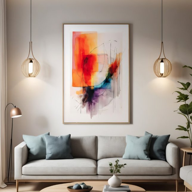 Impressão Em Tela Horizontes Ardentes (Criador carregado)