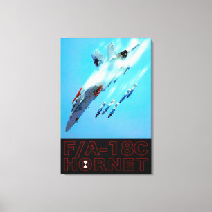 Impressão Em Tela HORNET 24x36 F/A-18C