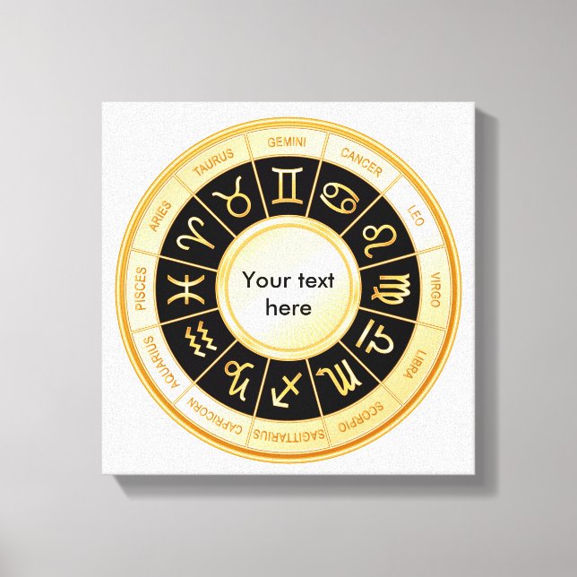 Impressão Em Tela Horoscópio Mandala (Frente)