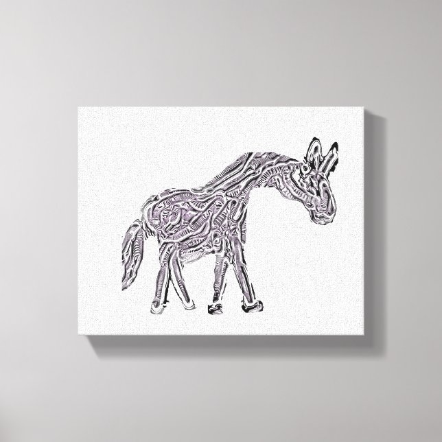 Impressão Em Tela Horse Art (Frente)