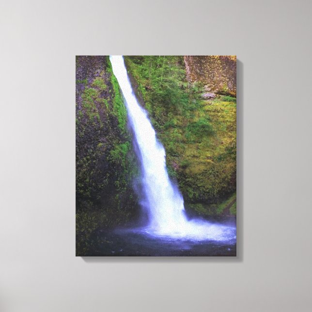 Impressão Em Tela Horsetail Falls, Oregon (Frente)