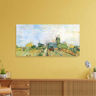 Impressão Em Tela Horta em Montmartre por Vincent van Gogh