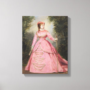 Impressão Em Tela Hortense Schneider 1868