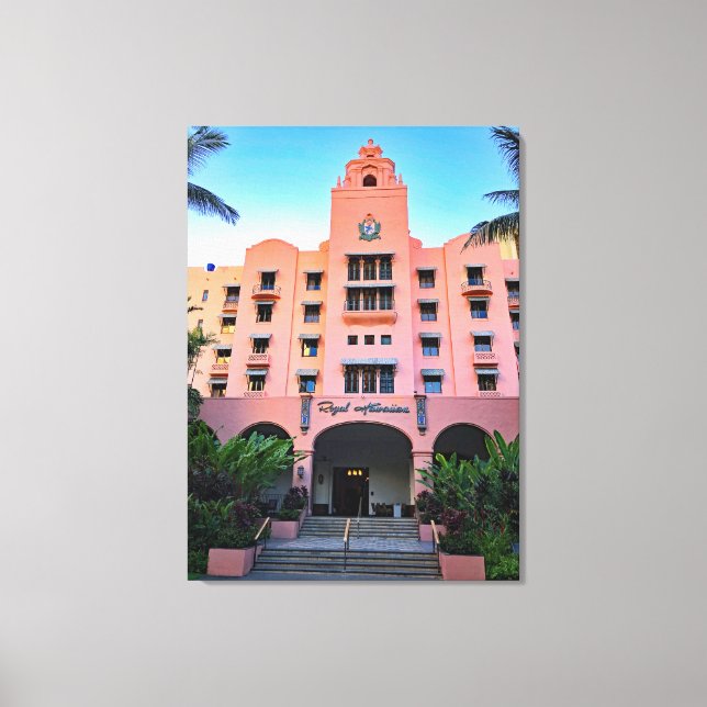 Impressão Em Tela Hotel Real Hawaiian (Frente)