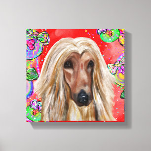 Impressão Em Tela Hound Afegão 