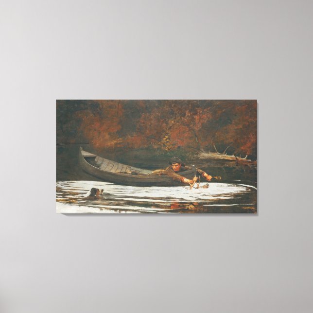 Impressão Em Tela Hound and Hunter, 1892 (óleo na canvas) (Frente)