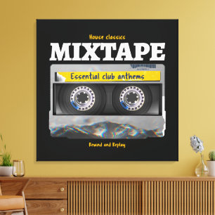 Impressão Em Tela House Classics Mixtape Club Anthems