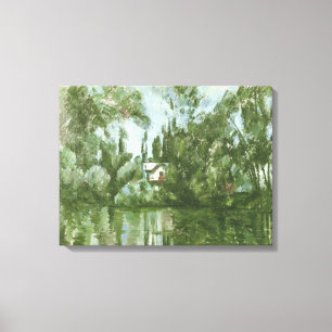 Impressão Em Tela House on the Banks of the Marne, 1889-90