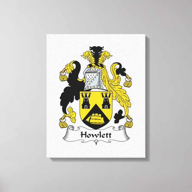 Impressão Em Tela Howlett Family Crest (Frente)