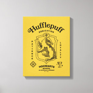 Impressão Em Tela HUFFLEPUFF™ Dedicação Paciência Lealdade Brasão
