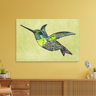 Impressão Em Tela Hummingbird