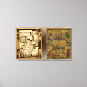 Impressão Em Tela Humphries dissecou o mapa do mundo