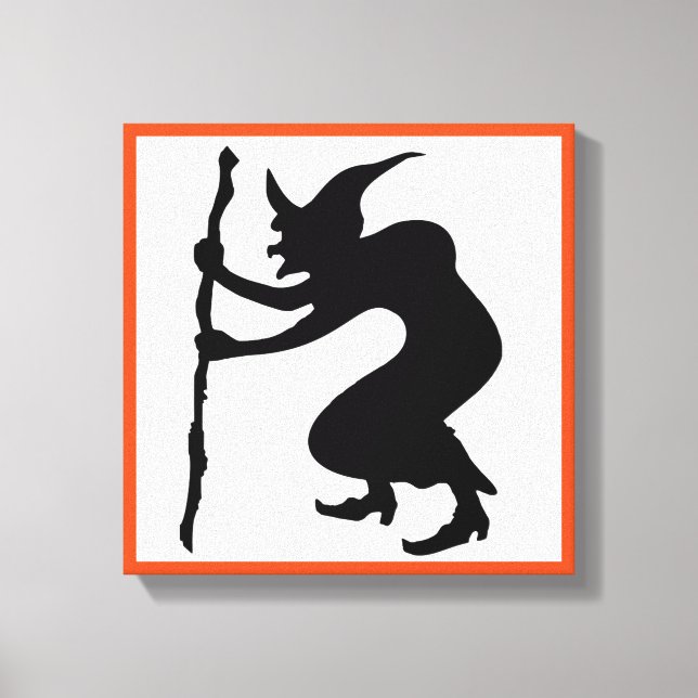 IMPRESSÃO EM TELA HUNCHBACK HALLOWEEN WITCH (Frente)