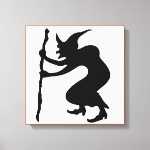 IMPRESSÃO EM TELA HUNCHBACK HALLOWEEN WITCH