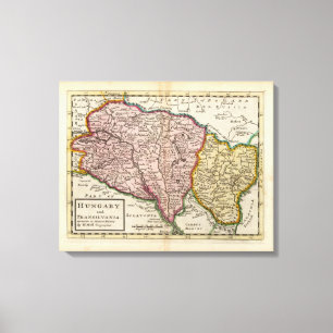 Impressão Em Tela Hungria e Transilvania