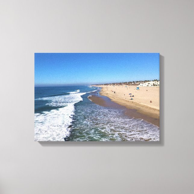 Impressão Em Tela Huntington Beach, Califórnia (Frente)