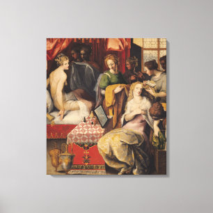 Impressão Em Tela Hyante e Climene em seu banheiro